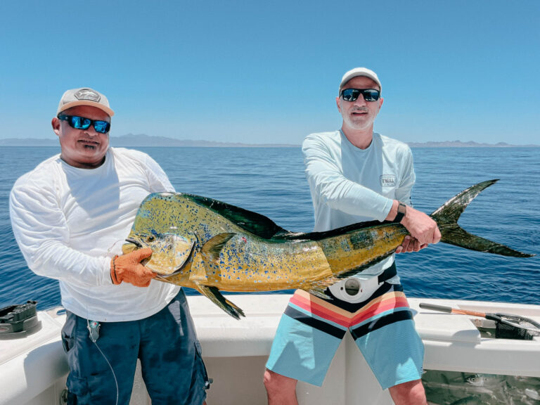 Captain and Angler with a Dorado – Sea of Cortez
